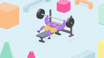 work out animation GIF by Jake