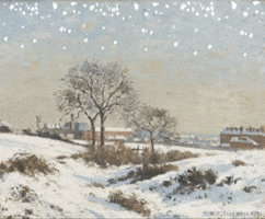 Los Angeles County Museum Of Art Snow GIF by LACMA