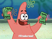 shut up and take my money spongebob gif