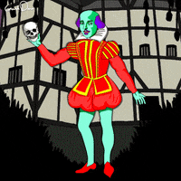 shakespeare psychedelic art GIF by Grande Dame