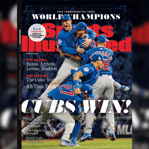 Chicago Cubs Baseball GIF by Sports Illustrated - Find & Share on