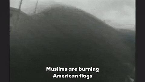 american flag burning