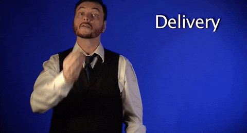 Sign Language Delivery GIF by Sign with Robert - Find & Share on GIPHY
