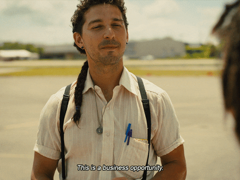 Shia Labeouf This Is A Business Opportunity GIF by A24 - Find & Share on GIPHY