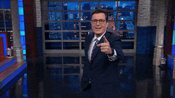 Stephen Colbert Point GIF by The Late Show With Stephen Colbert