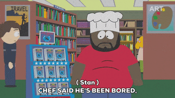 bored chef GIF by South Park 