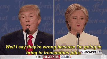 Donald Trump Well I Say Theyre Wrong Because Im Going To Bring In Tremendous Jobs GIF by Election 2016