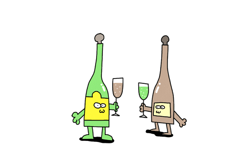 celebrate champagne bottle GIF by GIPHY Studios Originals