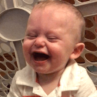 baby laughing GIF by Jacob Shwirtz