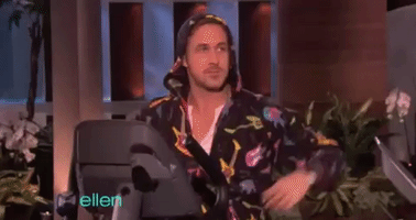 ryan gosling ellen pajamas onesie GIF