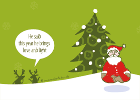 mandalala christmas santa yoga santaclaus GIF