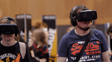 pulsecollege virtual reality comic con comiccon oculus rift GIF