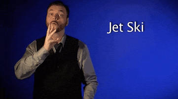 sign language jet ski GIF by Sign with Robert