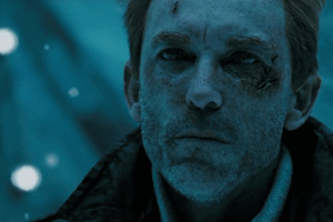 Movie gif. An angry Jackie Earle Haley as Rorschach in Watchmen screams, “DO IT!”