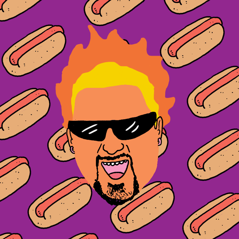 hotdog guyfieri GIF by Percolate Galactic