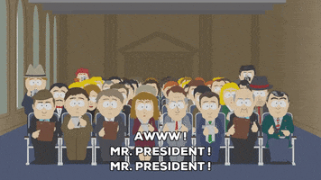 president press GIF by South Park 