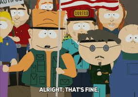 protest jimbo kern GIF by South Park 