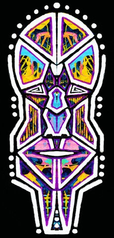 kilag retro black color neon GIF