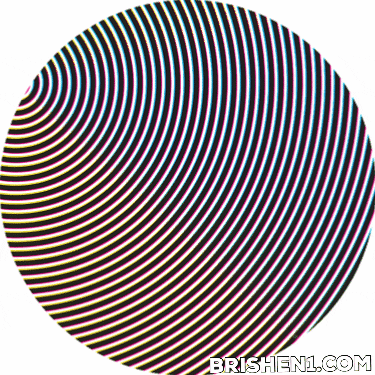 Brishen_one colors sphere moire moire pattern GIF
