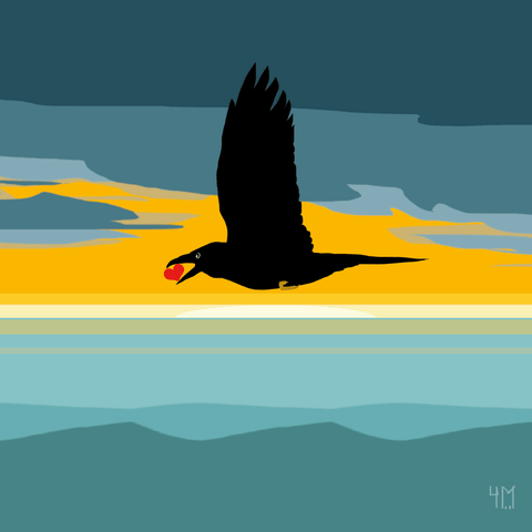 Animation Crow GIF