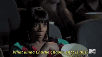 mtv awards what kinda charlie chaplin shit is this GIF by MTV Movie & TV Awards