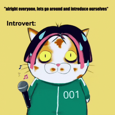 Nervous Black Pink GIF by Insomnia Cats