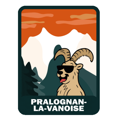 Montagne Bouquetin Sticker by Pralognan-la-Vanoise