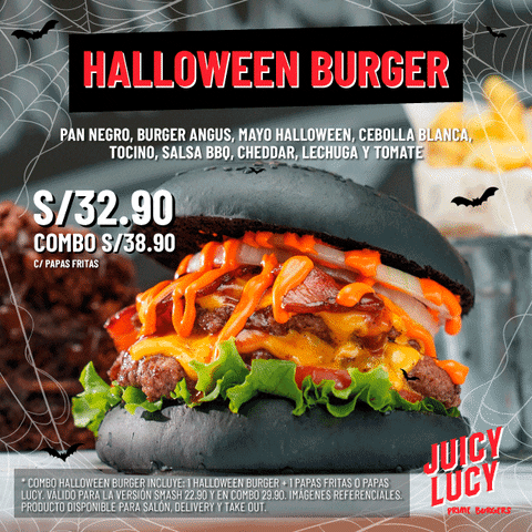 Food Halloween GIF by Juicy  Lucy