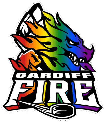 Pride Fire Hockey Sticker by Cardiff Fire