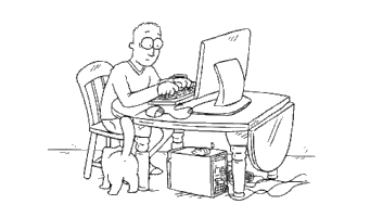 cat computer GIF