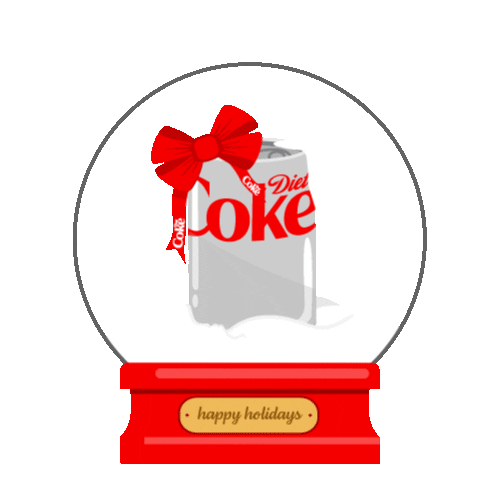 Christmas Snow Sticker by Diet Coke