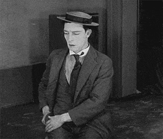 buster keaton i lost a dollar GIF by Maudit
