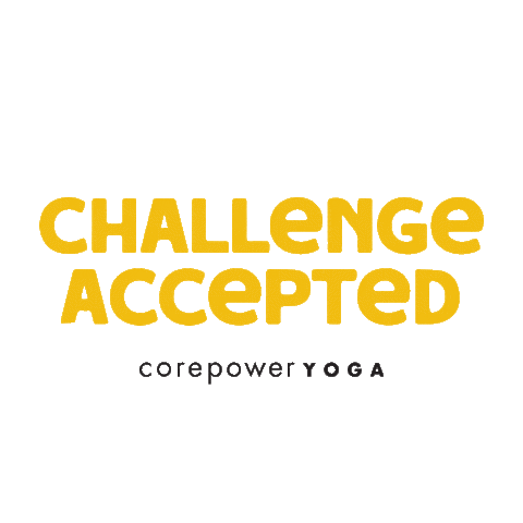 Challenge Accepted Sticker by CorePower Yoga