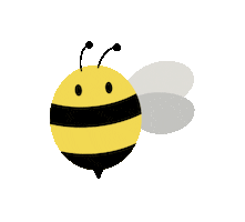 Bee Sticker by Acicate Studio