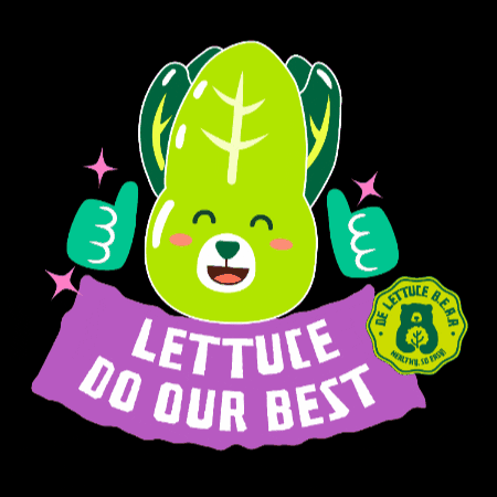 Doyourbest Lettuces GIF by De Lettuce B.E.A.R