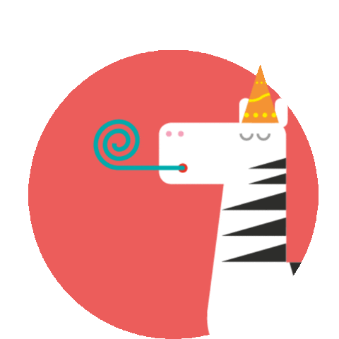 Zebra Popparty Sticker by Pop Up Riccione