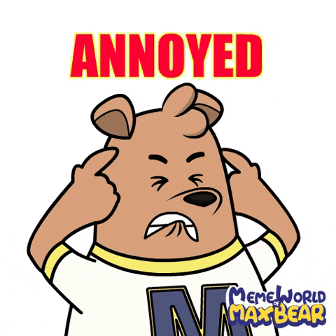 Mad Anger GIF by Meme World of Max Bear