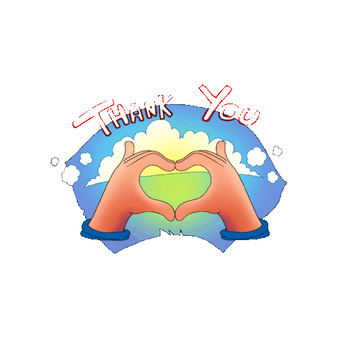 Thanks Thank You Sticker by Transpress