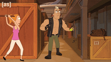 Beat Up Rick And Morty GIF by Adult Swim