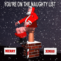 Merry Christmas Naughty List GIF