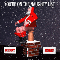 Merry Christmas Naughty List GIF