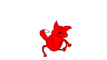 Fox Dancing Sticker