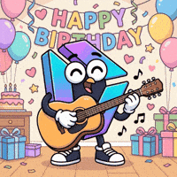Happy Birthday Gif GIF by IDX Solana