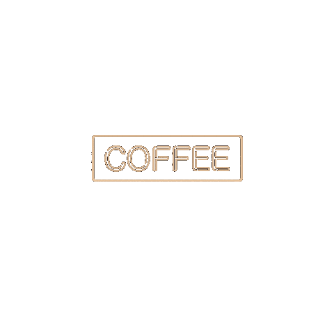 Coffee Neon Sticker