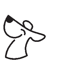 Dog Think Sticker by VOFFii