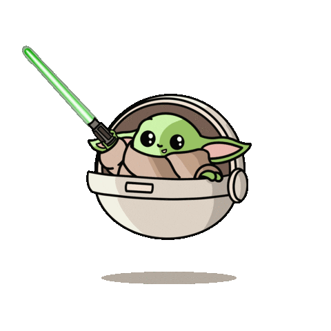 Star Wars Baby Yoda Sticker For Ios Android Giphy