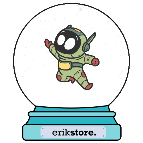 Christmas Snowglobe Sticker by Erikstore