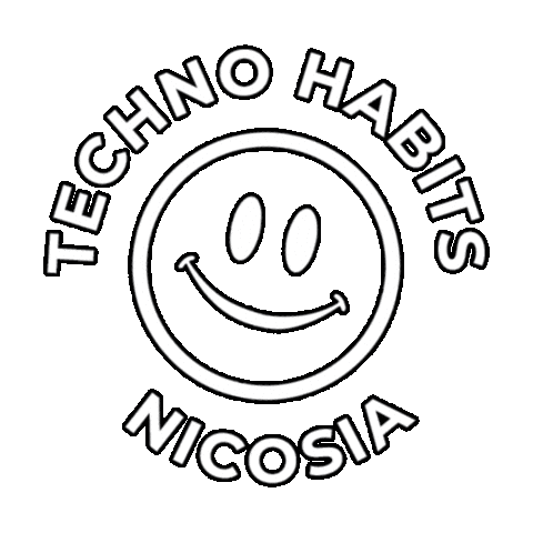 Rave Thn Sticker by Techno Habits Nicosia
