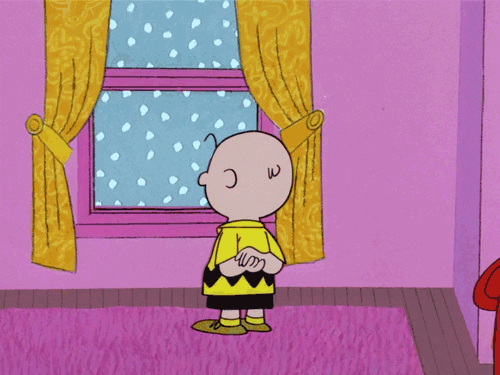 charlie brown snow GIF