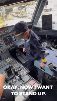 Pilot Treats 7-Year-Old To Tour Of Cockpit